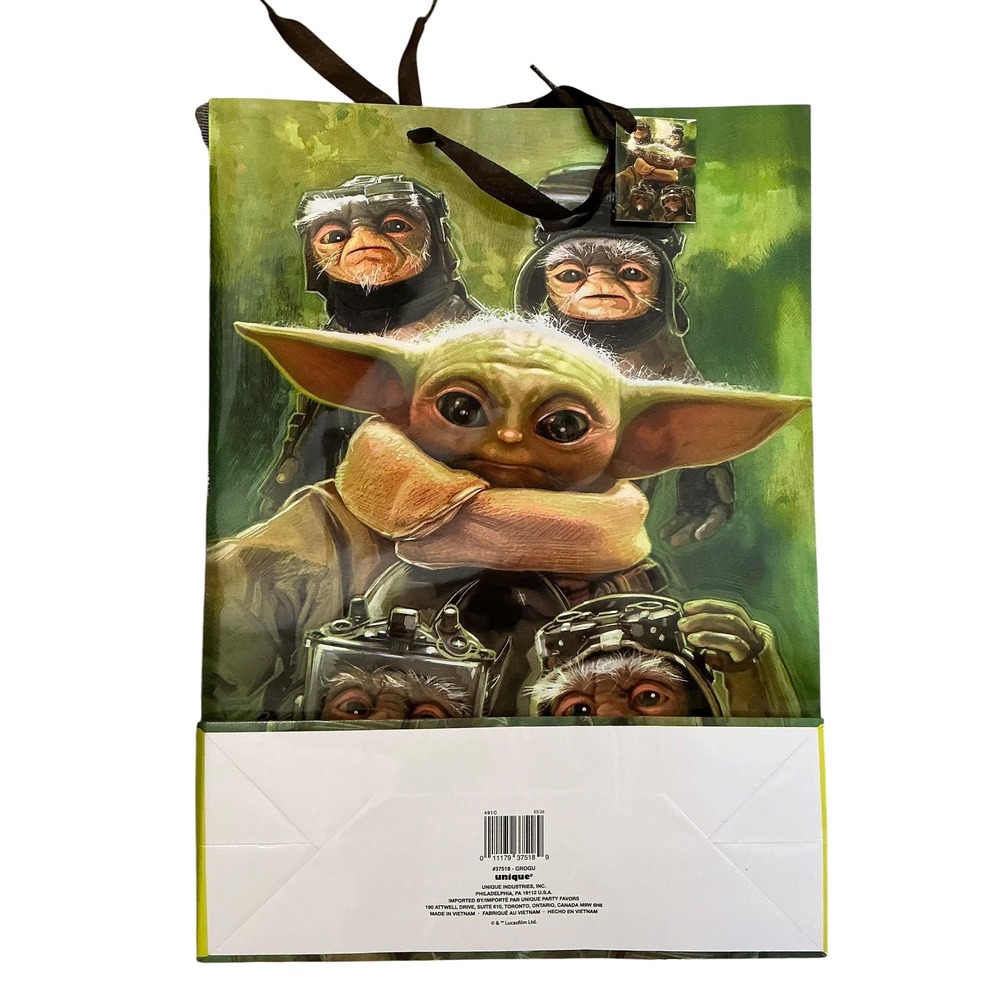 Star Wars Grogu Baby Yoda Gift Bag Large The Mandalorian Anzellans Unique 37518